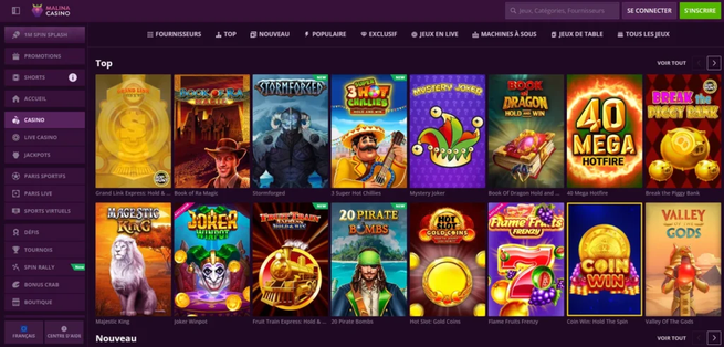malina casino Gameplay